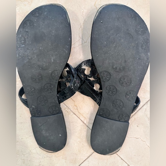 Tory Burch Black Patent Sandals - Picture 10 of 10
